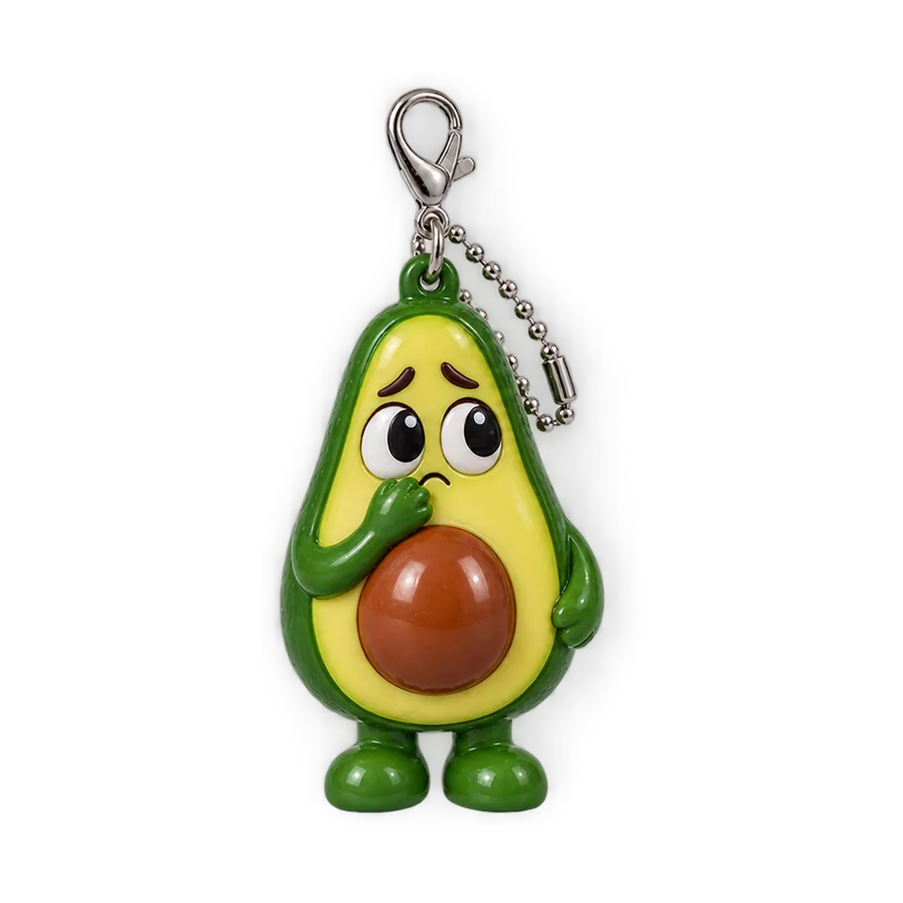 Anxious Avocado, back or side view