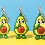 Anxious Avocado in PVC, acrylic and plush