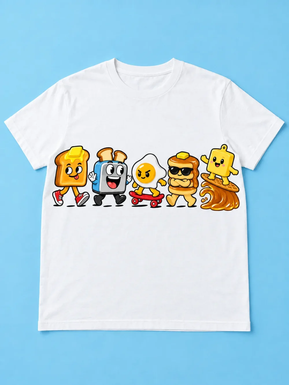 Breakfast Riot Parade Tee, front view
