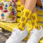 Breakfast Riot Socks, 3 Pairs worn or in use