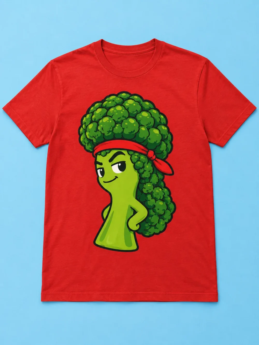 Broccoli Mullet Tee, front view