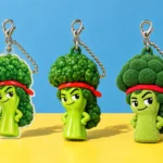 Broccoli Mullet in PVC, acrylic and plush