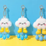 Cloud in Wellies in PVC, acrylic and plush