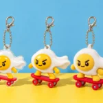 Egg Skater in PVC, acrylic and plush