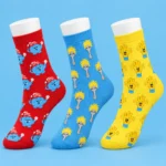 Kitchen Drawer Socks, 3 Pairs, back or side view