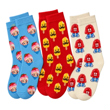 Melt Down Socks, 3 Pairs, back or side view
