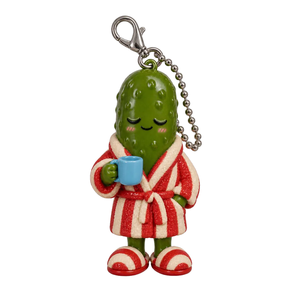 Pickle in a Bathrobe, front view
