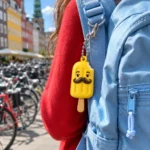 Popsicle Moustache worn or in use