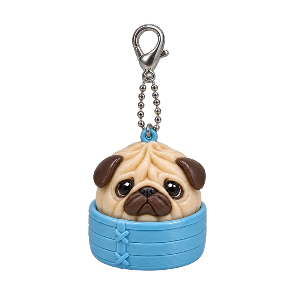 Pug Dumpling, back or side view