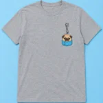 Pug Dumpling Pocket Tee, front view