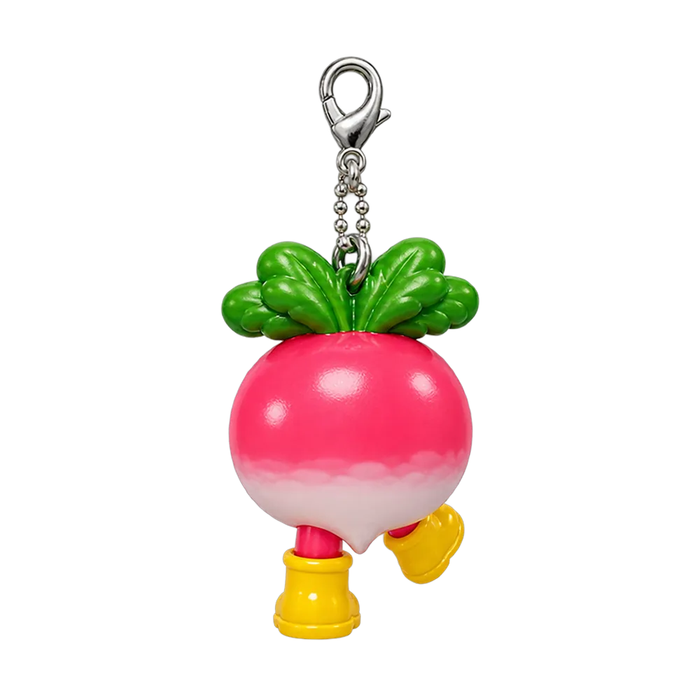 Radish in Wellies, back or side view