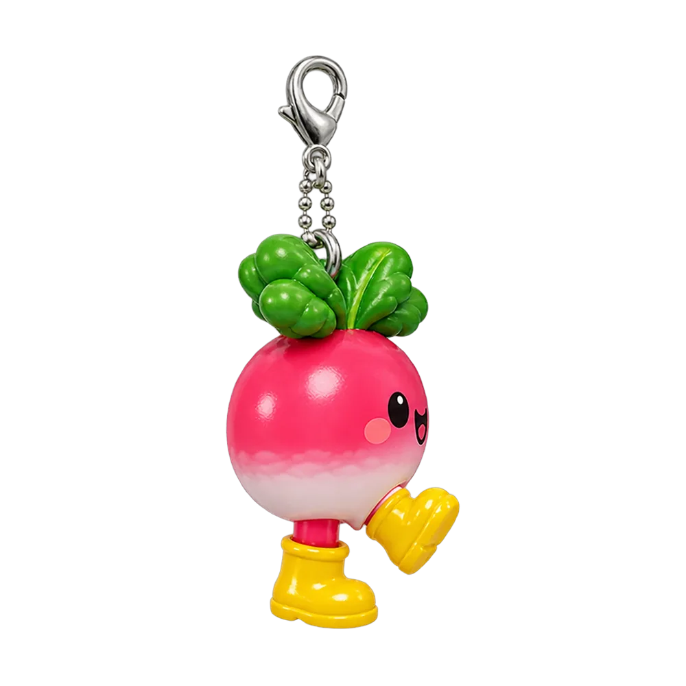 Radish in Wellies, back or side view