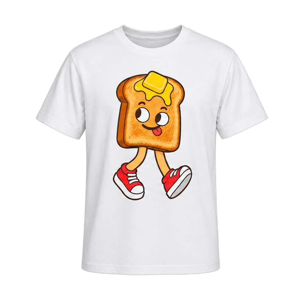 Toast on Legs Tee, back or side view