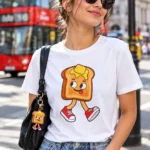 Toast on Legs Tee worn or in use
