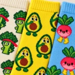 Veg Out Socks, 3 Pairs close up