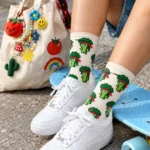 Veg Out Socks, 3 Pairs worn or in use