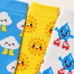 Weather Report Socks, 3 Pairs close up