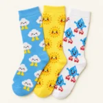 Weather Report Socks, 3 Pairs, front view